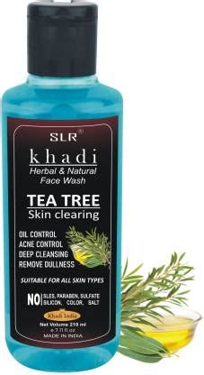 SLR Khadi Tea Tree - For Controlling Acne, Blackheads & Spots - No ...