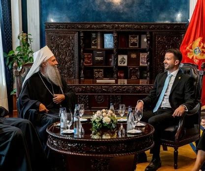 Predsednik Crne Gore priredio ručak za patrijarha Porfirija - BetaRS