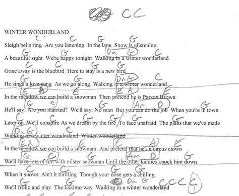 Winter Wonderland Guitar Chords