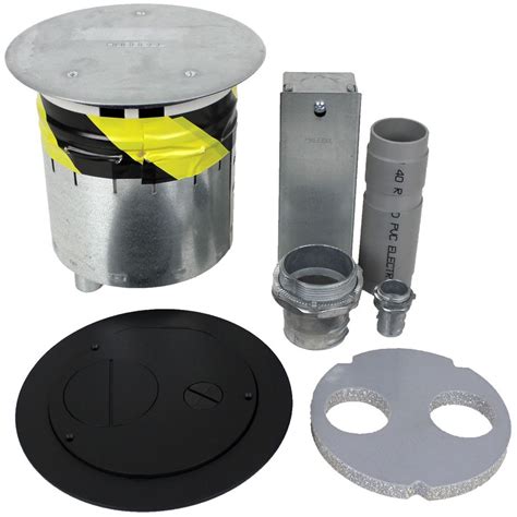 FSR SF6-CPT-FF-BLK SmartFit 6" Poke Through Floor Box, Furniture Feed ...