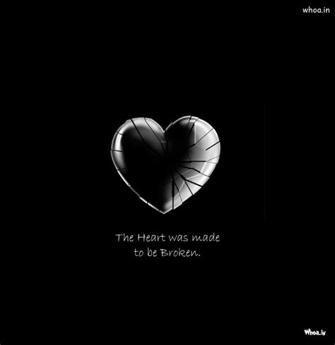 Black Background With Black Broken Haert Pictures , Heart