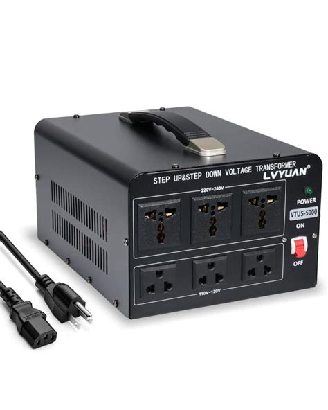 Lvyuan 5000 Watt Voltage Converter Transformer Heavy Duty Step Up ...