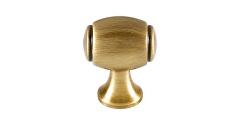 Alno A981-1-AE Royale 1" Traditional Estate Solid Brass Oval Cabinet ...