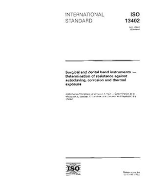 ISO 13402:1995, Surgical and dental hand instruments - Determination of ...