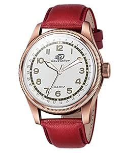Buy DOUBLERUN New Staylish Unique Design Leather Strap Analog Watch ...