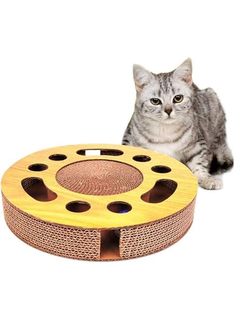 Buy Lovey Beauty Cat Toy Pet Scratcher Cardboard Kitten Interactive ...