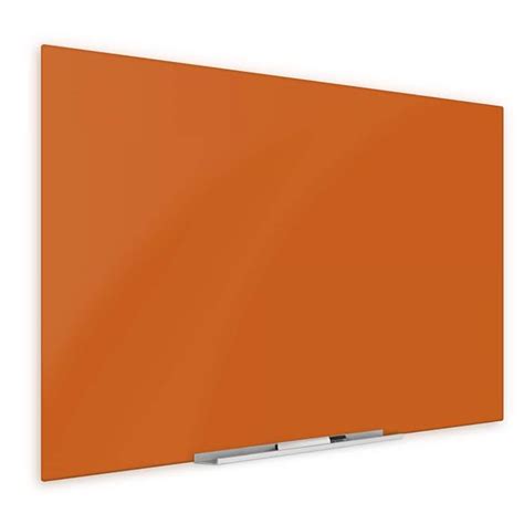 Buy (36" x 48") Glass Dry Erase Board, Eased Corners Floating Peach ...