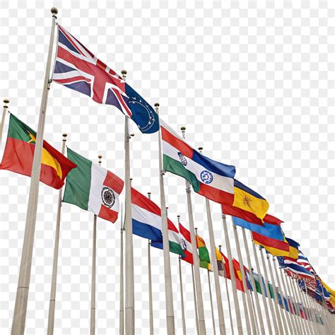 Flags isolated on transparent background | Premium AI-generated PSD