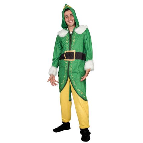 Buddy The Elf Costume Pajama Adult Union Suit