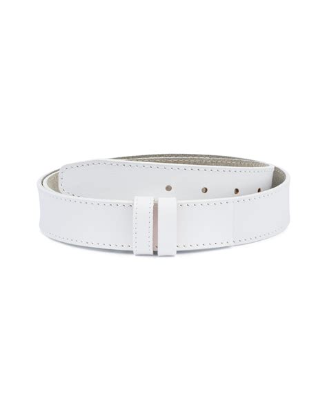 Buy White Belt Men's Without Buckle | LeatherBeltsOnline.com
