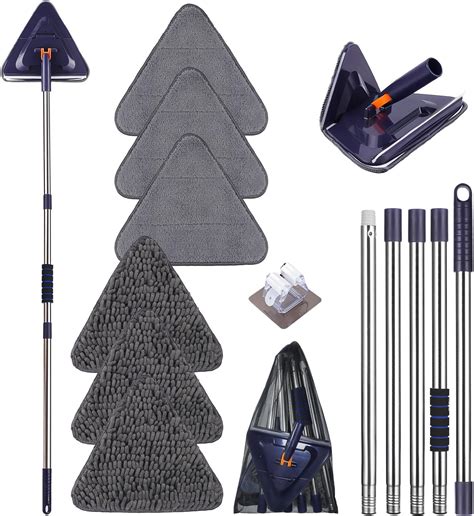 Amazon.com: NEWE Wall Mop Cleaner with 80 Inches Long Handle, 180 ...