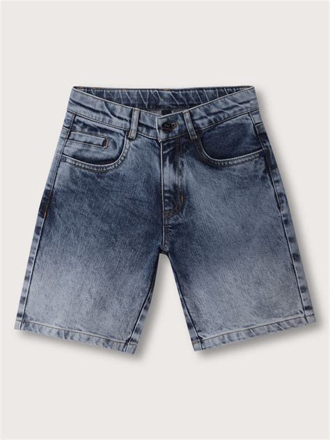 Shop Blue Giraffe Boys Blue Solid Regular Fit Shorts Online – Iconic India