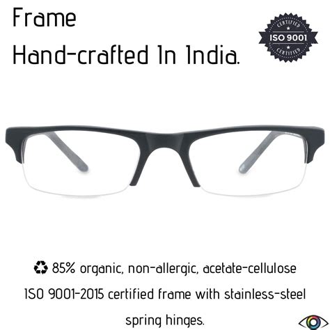 PRIME OPTICIANS Blue Cut Zero Power Glasses with Anti-glare Function ...