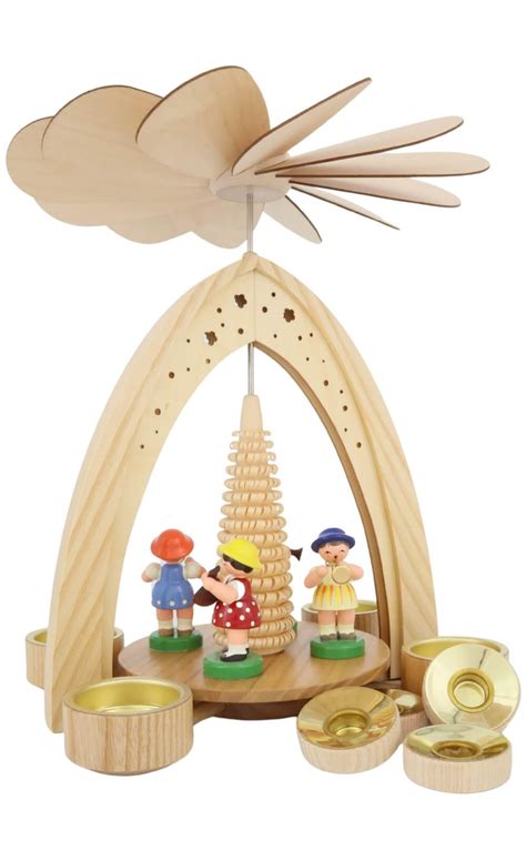 Spring pyramid with flower children I Made in Germany
