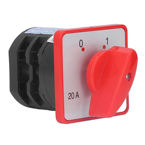 2 position selector switch 20A AC380V flame retardant combination ...