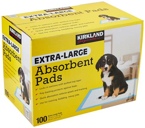 Buy Kirkland SignatureExtra-Large Absorbent Pads, 100 Large Pads, 30x23 ...