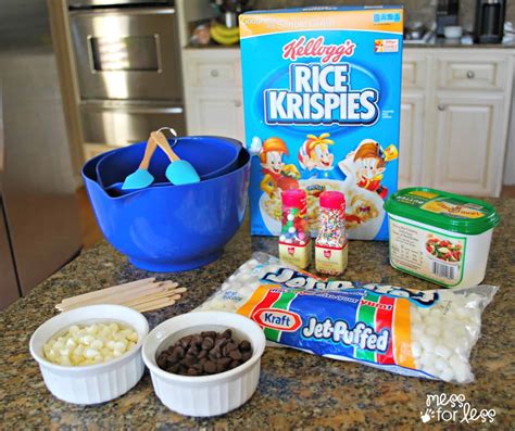 Rice Krispies Treat Pops - Mess for Less
