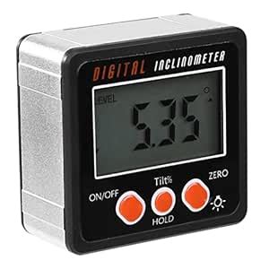 VELURA LED Digital Inclinometer Level Box Gauge Angle Meter Finder ...