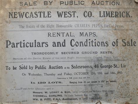 Sale Of NCW 1910 (A) | NCW Olden Times