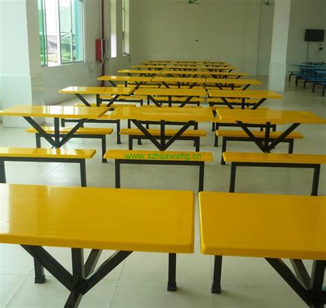 玻璃钢餐桌学校工厂员工食堂桌椅 2米独立条凳 厂家餐台餐厅户外-阿里巴巴