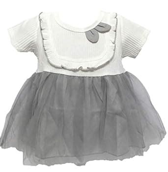 Sayra Lifestyle Baby's Frock in White & Grey Colour for 3-4 Years ...