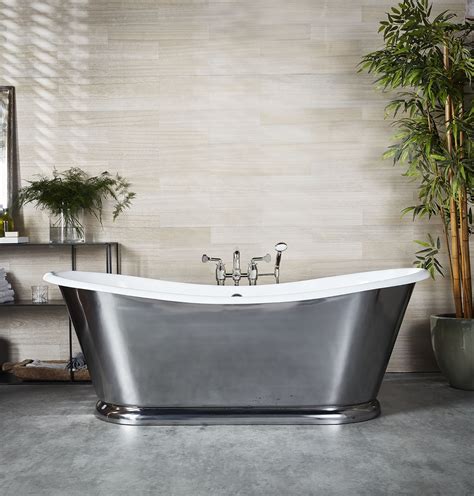 The Wye Large Bateau Cast Iron Bath Tub | Drummonds Bathrooms