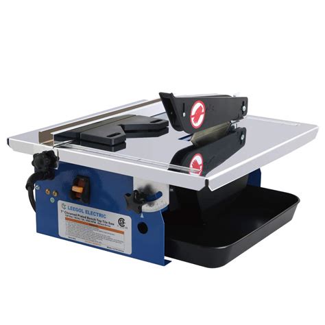 Leegol Electric 7-Inch Wet Tile Saw - Portable Wet Cutting Porcelain ...
