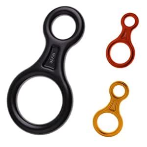 Buy 35KN Figure 8 Shape Descender Rock Climbing Rappel Belay Device ...