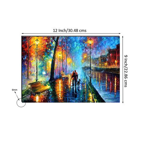 6MM MDF Couple on Road View Satin Matt Texture UV Art Painting ...