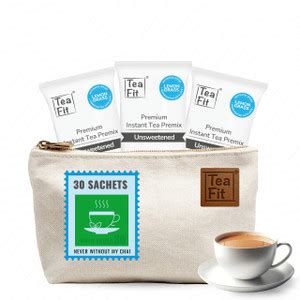 TeaFit Premium Zero Sugar Instant Lemongrass Travel Tea Pack of 30 ...