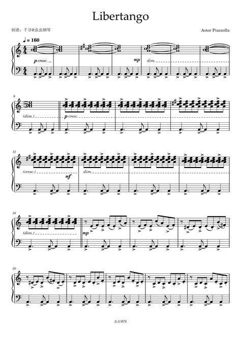 Libertango钢琴谱-Yo-Yo Ma /Horacio Malvicino /Leonardo Marconi /Antonio ...