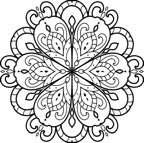 Printable Easy Mandala Coloring Pages - prntbl.concejomunicipaldechinu ...