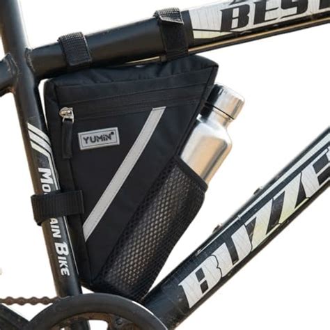 Yumin Polyester Triangle Bicycle Frame Bag With Water Bottle Cycle ...