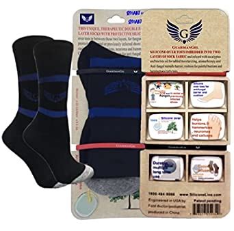 GUARDIANGEL Diabetic Neuropathy Socks, Silicone Cushion Over Toes in ...