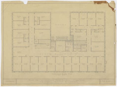 Hartman Hotel, Cisco, Texas: Second Floor Plan - The Portal to Texas ...