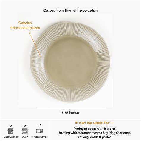 Conifere Taupe Salad Plate | 8.25 inches – Lagavi