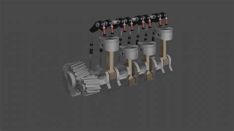 Pushrod Engine Animation
