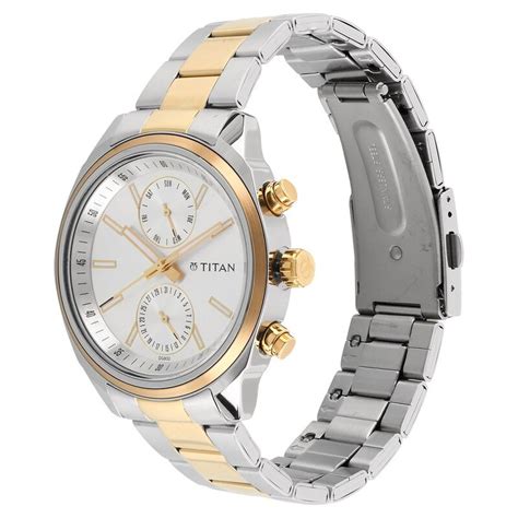 Buy Online Titan Men's Metropolitan Luxe: Multifunction Silver Dial ...