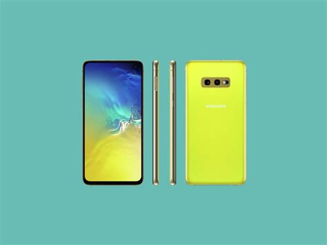 Samsung Galaxy S10e Canary Yellow è ancora più "accecante" nel nuovo poster