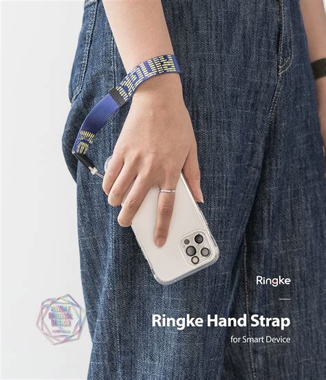 Ringke Hand Strap | Wrist Lanyard String Pattern Strap - Lettering Roy
