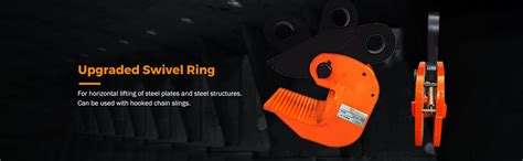 VOLTZ VZ-HH-3 Ton 6600 lbs Horizontal Plate Lifting Clamp Jaw Opening 0 ...