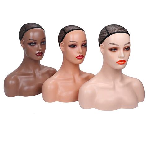 Nunify Realistic Female Mannequin Head with Shoulder for Display ...