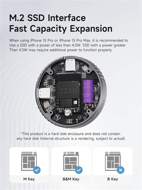 Hagibis Magnetic M.2 2230 NVMe SSD Enclosure with India | Ubuy