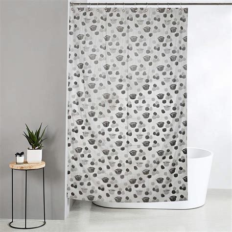 CASA-NEST PVC Floral Tulip Shower/partition Curtain with 8 Hooks (4 ...