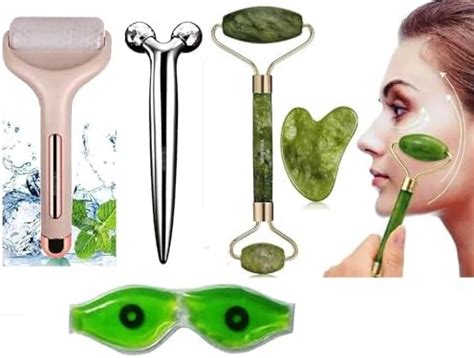 Caresmith Bloom All Metal Face Roller | Cooling Zinc Alloy Sculting ...