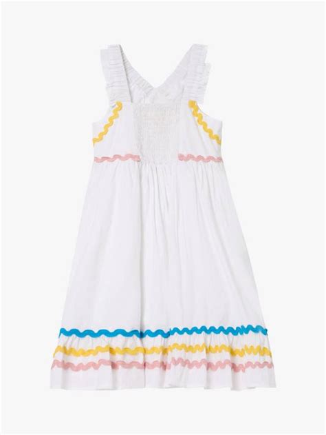 Angel & Rocket Kids' Ric Rac Sundress, White