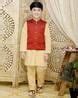Buy Gold Kurta Sets for Boys by SAKA DESIGNS Online | Ajio.com