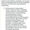 the emergence of middle class in France is beneficial to the society ...