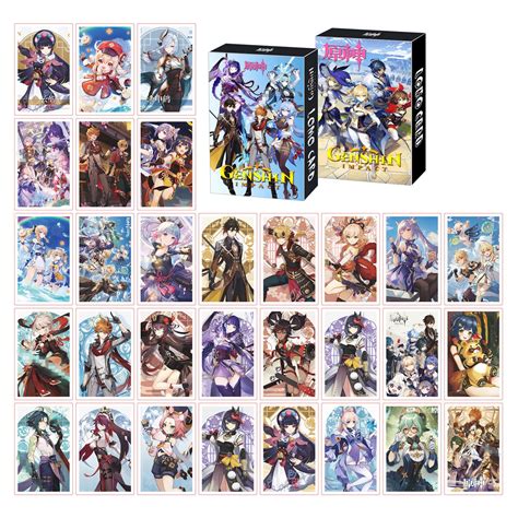 Buy Goodern 30 Pcs Anmie Genshin Impact Lomo Cards Genshin Impact ...