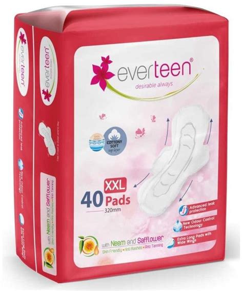 Everteen Xxl Soft Neem Safflower Sanitary Pads Manufacturers and ...
